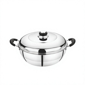Casserole vapeur en acier inoxydable 6L à 3 niveaux pour cuisinière à gaz et à induction, écologique, lavage à la main uniquement - Product Image 1