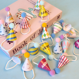 Casquettes d'<span class=keywords><strong>anniversaire</strong></span> coniques en feuille de paillettes colorées <span class=keywords><strong>Pack</strong></span> en vrac 50 100 pièces chapeaux de fête jetables pour tous les âges - Product Image 1