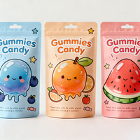 Sachets en Mylar imprimés avec logo personnalisé, sachets en aluminium pour sucre, sachets pour miel, sachets pour bonbons, emballage pour bonbons au chocolat