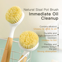 Brosse de nettoyage multi-usages pour cuisine, brosse de récurage pour cuisine, brosses ménagères polyvalentes, n'abîme pas facilement les casseroles