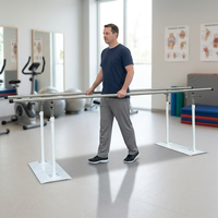 Barres parallèles pliables en acier portables pour la rééducation médicale, la physiothérapie, la marche et l'entraînement des membres inférieurs