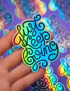 Pegatinas holográficas con efectos de arcoíris personalizados Pegatinas holográficas a prueba de Uv troqueladas personalizadas - Product Image 6