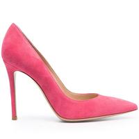 Vente en gros de chaussures à talons hauts élégantes et de haute qualité pour femmes, à bout pointu, en daim, talons fins