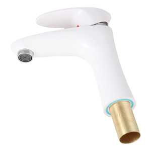 Giá tốt màu trắng mức độ duy nhất Nhựa <span class=keywords><strong>ABS</strong></span> Chất liệu vòi Nước Nhà Bếp bồn rửa vòi nước cho lạnh hoặc nước nóng - Product Image 2