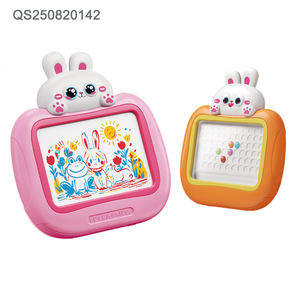 Qs Nieuw Ontwerp Kids Cartoon Educatief 2 In 1 Schilderset Speelgoed Plastic 2 Kleuren Dierlijke Vorm Diy Tekentafel Speelgoed Voor Kinderen - Product Image 2