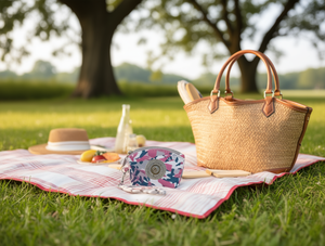 Portamonete da donna con fantasia e cinturino da polso, mini chiusura a cerniera - Product Image 2