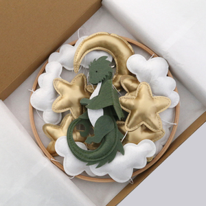 Dragón bebé móvil Fantasía <span class=keywords><strong>Fieltro</strong></span> dragón Bebé cuna móvil <span class=keywords><strong>Cuento</strong></span> de hadas guardería Decoración - Product Image 4