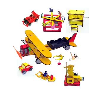 STEM Science Experiments Kits Wooden DIY 3D Puzzle Wooden Models Building Toys STEAM Assembly Physics and Engineering Toys for k