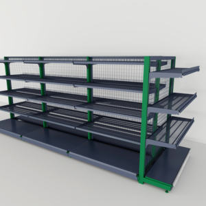 بيع بالجملة رفوف سوبر ماركت معدنية خفيفة عالية الجودة وواجب قائم بذاته لمتاجر البيع بالتجزئة - Product Image 4