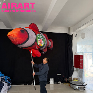 Poupée gonflable de poisson-<span class=keywords><strong>clown</strong></span> sur le thème de l'océan pour événements de défilé - Product Image 4