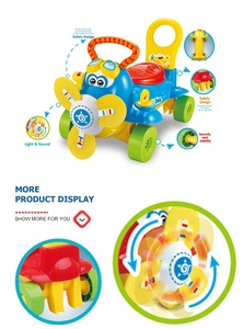 <span class=keywords><strong>Coche</strong></span> de alta calidad <span class=keywords><strong>para</strong></span> niños, juguete con luces eléctricas a pilas, música y forma de aviones de dibujos animados - Product Image 3