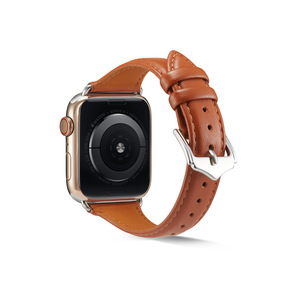 Tali Jam Kulit Asli Pengganti untuk Apple <span class=keywords><strong>Watch</strong></span> Ultra 2 49mm Seri 8 9 45mm Tali Jam Kulit Sapi - Product Image 6