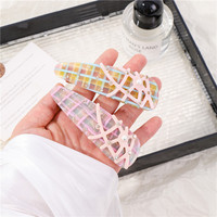 Nouvelle conception, style européen et américain, mini pince à cheveux en acétate, barrette de luxe, pinces à cheveux en strass pour filles