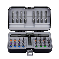 Kit de tournevis à cliquet professionnel 33 en 1, jeu de embouts magnétiques S2, boîte à outils multifonctionnelle pour usage domestique et industriel