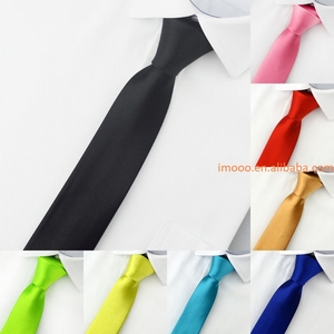 Cravate pour homme, prix d'usine en Chine, 5 cm, cravate fine, couleur unie, cravate en polyester, bleu royal, or, cravate de soirée, cravate formelle, cravate tendance - Product Image 5
