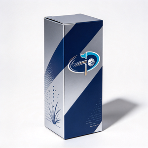 Caja de regalo para 3 pelotas de golf con impresión de logotipo personalizado y embalaje para envío - Product Image 3