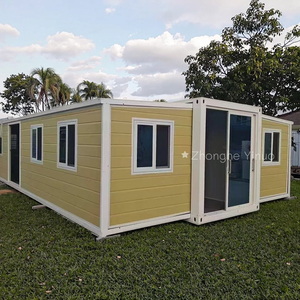Sang trọng 40ft/20ft thép container biệt thự mở rộng prefab nhà di động với nhanh chóng cài đặt <span class=keywords><strong>50</strong></span> năm tuổi thọ cho 2-5 phòng ngủ - Product Image 1