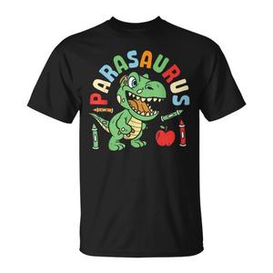 Camiseta de dinosaurio Parasaurus para educadores y profesores, diseño divertido - Product Image 1