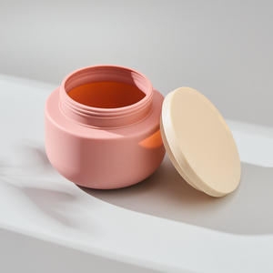 Contenants de gommage au beurre corporel avec logo personnalisé Pots de crème en plastique HDPE 200ml 250ml 300ml ambre rose vert pour cosmétiques doux au toucher - Product Image 6