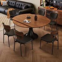 Table à manger extensible et pliable en bois massif moderne, mobilier écologique pour les petits espaces et les hôtels