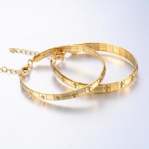 Bracelet de cheville en acier inoxydable pour femme et fille, largeur 6/8 mm, motif croix, chaîne de cheville, bijou, accessoire, cadeau - Product Image 2