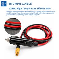 Câble adaptateur allume-cigare 12V-36V pour voiture, prise mâle XT60, faisceau de câbles femelle allume-cigare