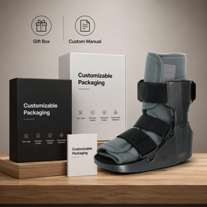 <span class=keywords><strong>Bota</strong></span> Ortopédica <span class=keywords><strong>Corta</strong></span> Ligera, Acolchada, Transpirable y de Ajuste Seguro para Estabilización de Tobillo - Product Image 4