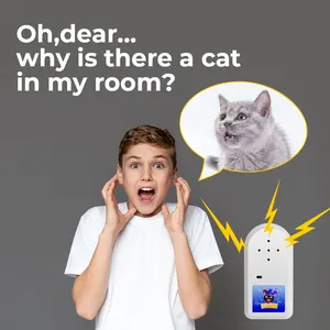 Kedi pil gizli rahatsız edici gürültü alarmı kriket Prank Joke Gag ses