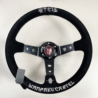 Volant de direction universel OEM ODM de style JDM à fond profond de 13/14 pouces, volant de direction personnalisé pour voitures modifiées et améliorées