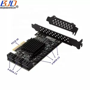 10 порт PCIE SATA карта PCI Express SATA контроллер PCIE для SATA3 карты расширения pci-e X4 SATA 3 6 Гбит/с ASM1166