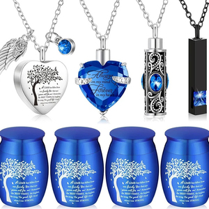สร้อยคอจี้รูปหัวใจสำหรับใส่เถ้ากระดูก พร้อมชุดอุปกรณ์ - อยู่ในใจฉันเสมอ ตลอดไปในหัวใจของฉัน - Product Image 4