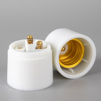 Venta al por Mayor Directa de Fábrica, AK-TECH, Soporte para Lámpara LED Colgante Blanco con 2 Años de Garantía, Base de Plástico con Casquillo E27 para Uso Comercial