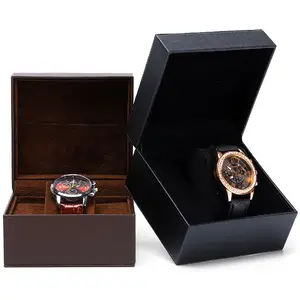 Digu In Voorraad Hoge Kwaliteit Horloge Doos Lederen Luxe Horloge Verpakking Opbergdozen Aangepaste Logo Horloge Case Zachte Lederen Tas