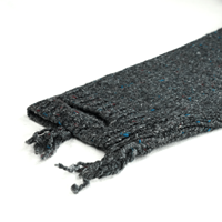 AiNear Vente en gros de logo personnalisé Oem & Odm Pull-over en tricot de coton à manches longues et col rond surdimensionné déchiré noir pour hommes