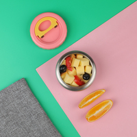 Boîte à lunch étanche en PP à motif multicolore avec pot alimentaire isolé OEM ODM production de masse délicate prix compétitif