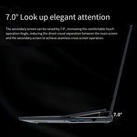 OEM Intel Dual-Screen 16" +14" Laptop Core I10855M 8GB RAM 256GB SSD Business-Laptop Win 11 1-Jahres-Garantie Englische Tastatur