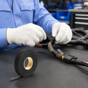 <span class=keywords><strong>Ruban</strong></span> <span class=keywords><strong>adhésif</strong></span> non tissé en tissu PET découpé à la presse, résistant aux hautes températures, pour faisceaux de câbles automobiles - Product Image 3