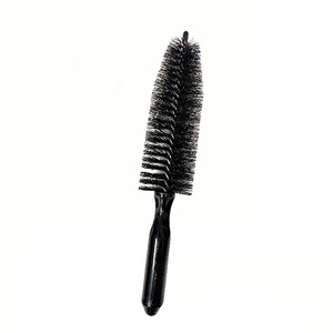 JYNB Brosse de nettoyage de voiture, grande brosse conique à poils souples, manche en plastique pour le nettoyage des jantes en acier, des moyeux de roue et des pneus - Product Image 1