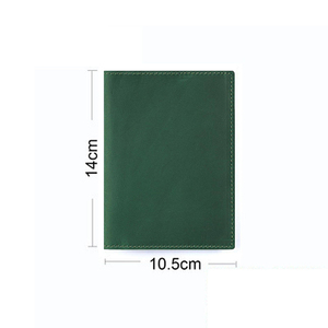 Porta Pasaportes Abierto de Cuero Vacuno Retro Zenos, Porta Boletos de Avión Simple de Cuero Genuino, Porta Identificación Multifuncional - Product Image 6