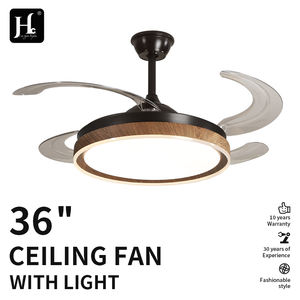 Ventilateur de plafond LED de 42 pouces avec corps de ventilateur, télécommande DC, forme de fleur rétractable, lustre pour chambre à coucher intérieure, salle à manger, 220V - Product Image 2