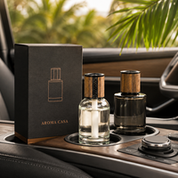 Diffuseur de parfum pour voiture avec logo personnalisé, flacon vide de 120 ml avec bouchon et boîte d'emballage