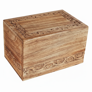 Urnas de cremación de madera modernas hechas a mano para urnas funerarias y funerarias decorativas masculinas y femeninas a bajo precio - Product Image 1