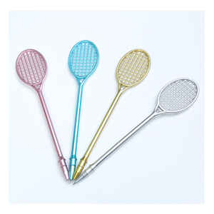 Bolígrafo de Gel con Forma de Raqueta Deportiva, Diseño Creativo de Bádminton y Tenis, Bolígrafo de Plástico para Regalos Promocionales Económicos y Artículos de Papelería Novedosos - Product Image 3