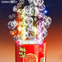 Machine à bulles de feux d'artifice de Nouvel An de haute qualité, classique, très vendue, portable, pour enfants, simulation automatique de pétards avec lumières et son