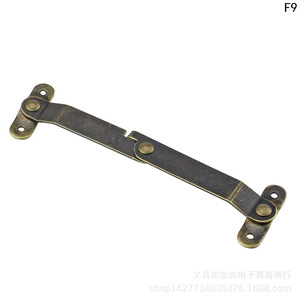 Bisagra de soporte de latón estilo antiguo 67x11mm para esquina de caja de madera F9 - Product Image 5