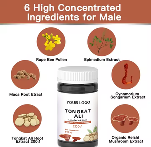 GMP nhà máy khả năng sinh sản nam giới điện máy tính bảng tăng cường năng lượng viên nang tự nhiên Tongkat Ali Peru Đen Maca máy tính bảng - Product Image 2