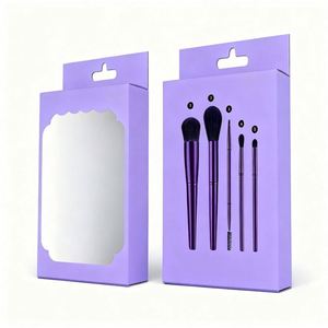 OEM UV Finished Cosmetic Tool White Card <b>Box</b> High Gloss Packaging for <b>Makeup</b> Accessories and Beauty Items - Product Image 3