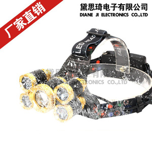 Linterna Frontal de 5 LED, 10W, Recargable, Impermeable, Portátil, para Camping - Product Image 5