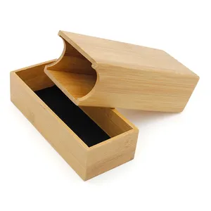 批发方盒包装盒定制logo便宜竹太阳镜盒