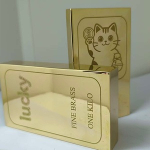 Lingote de Latón de Alta Calidad de 500G, Nuevo Diseño para Souvenir, el Mejor Regalo Decorativo, Lingote de Latón de 500G - Product Image 2